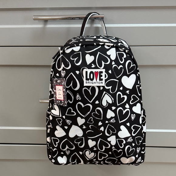 Brighton Handbags - Brighton Backpack Endless Love Black and White